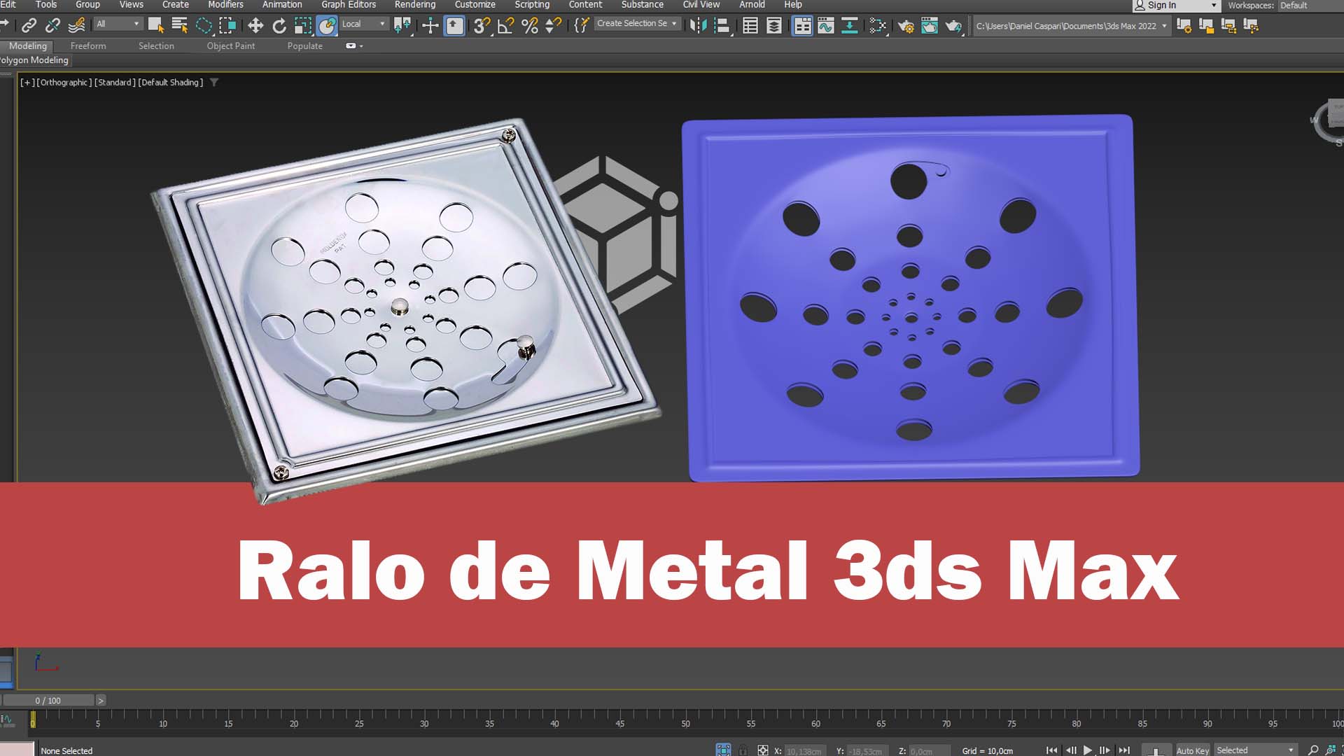 Como Modelar um Ralo de Metal no 3ds Max