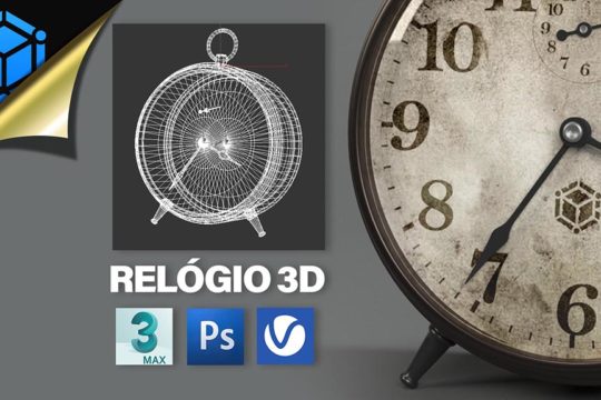 Tutorial Relógio Antigo 3D 3ds Max e Vray